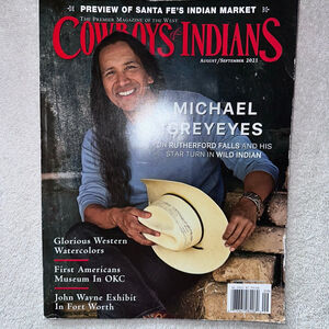 EUC Cowboys & Indians Mag Aug/Sep 2021 Features Michael Greyeyes Cover 144 Pages